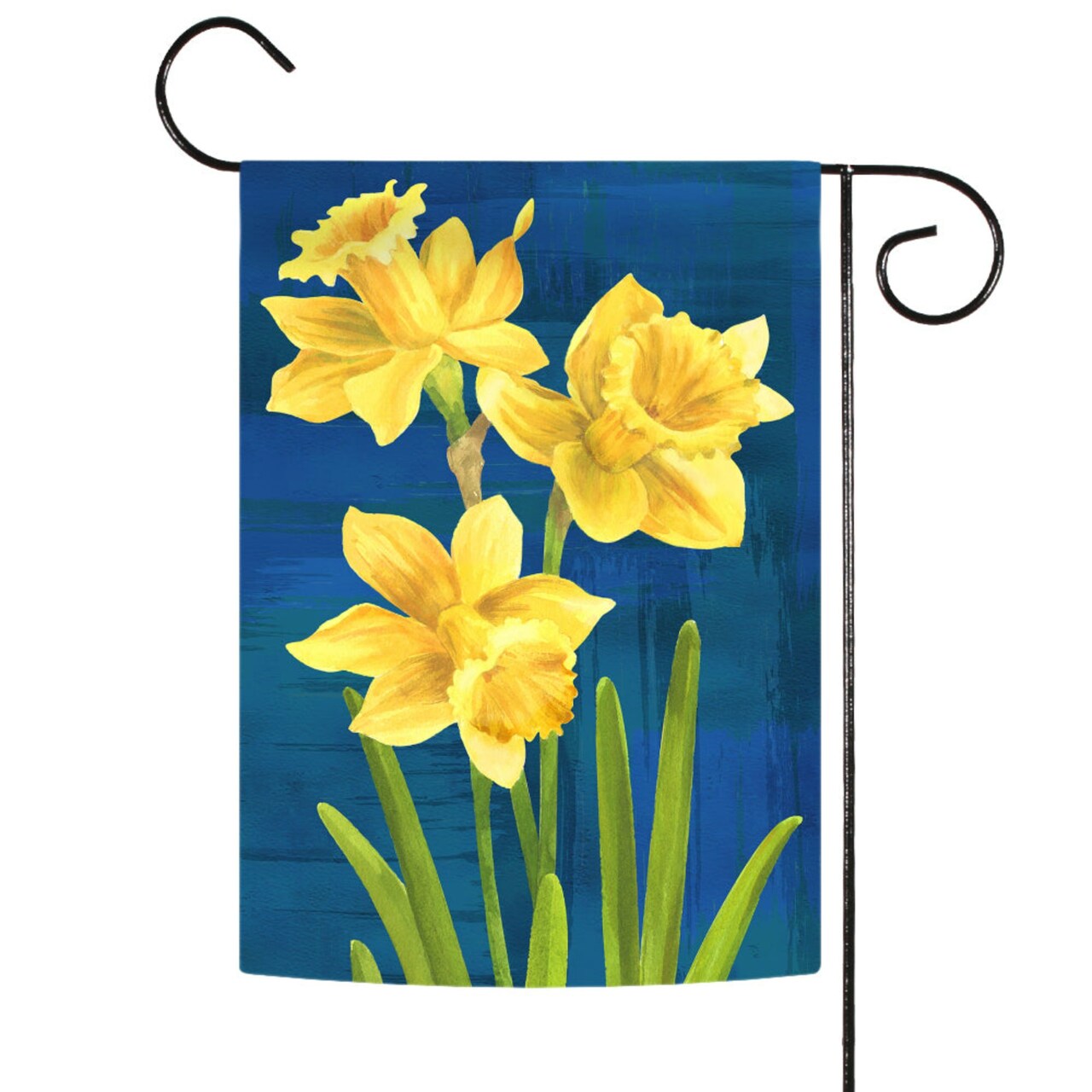 Toland Home Garden Green and Yellow Daffodils Outdoor Rectangular Mini Garden Flag 18" x 12.5"